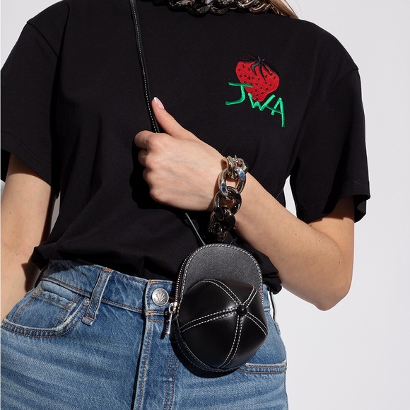 J.W. Anderson nano cap leather mini bag black crossbody - Picture 3 of 12